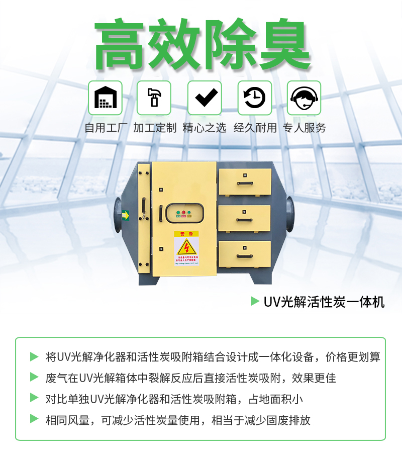 3000m3/hUV光解活性炭一體機,光催化+活性炭一體機